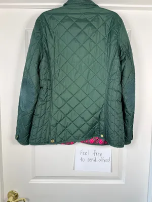 C Wonder Quilted Jacket Green Size L thumbnail 2
