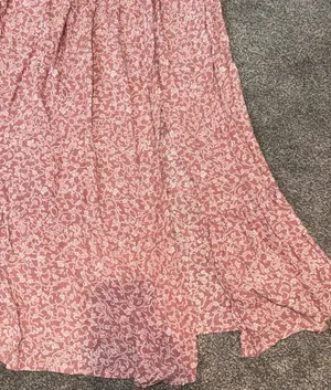 Hint of Blush Pink Floral Dress thumbnail 2