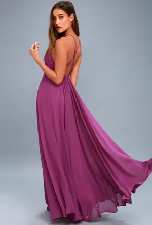 Lulus Mythical Kind of Love Magenta Maxi Dress thumbnail 2