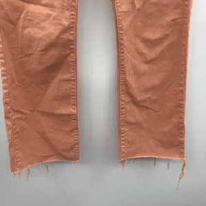 Mother The Insider Ankle‎ Fray Raw Hem Jeans in Chalk It Up Terracotta Sz 28 thumbnail 4