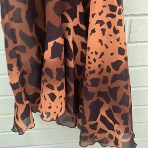 Giraffe print slip dress woman’s size small thumbnail 6