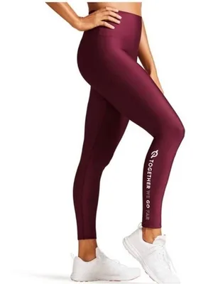 Peloton Flex Leggings in Burgundy Together We‎ Go Far Size S thumbnail 7