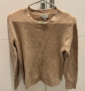 J. Crew Women's Camel Crew Neck Sweater thumbnail 1