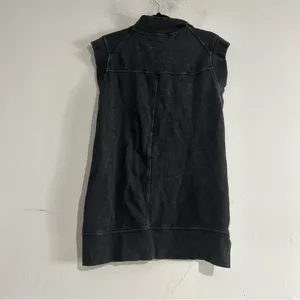 Anthropologie Daily Practice Meru Zip Front Mini Dress Black Charcoal Sporty thumbnail 5
