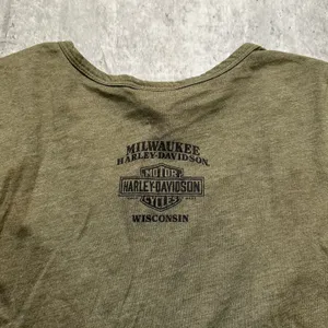 Harley Davidson Y2k Wisconsin Top Green thumbnail 3