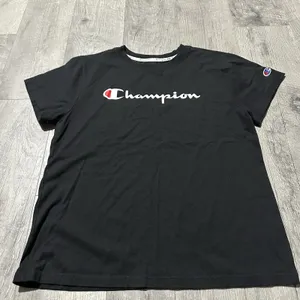 champion black women's tee shirt top medium active round neck athletic thumbnail 2