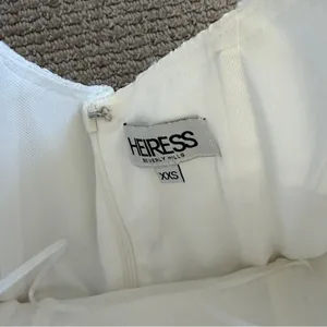 Heiress Strapless Lace Corset Mini Dress XXS - White thumbnail 6