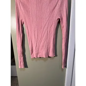 Gap Womens Size Small Ribbed Polo T-Shirt Henley Pink Heather Long Sleeve Ribbed thumbnail 11