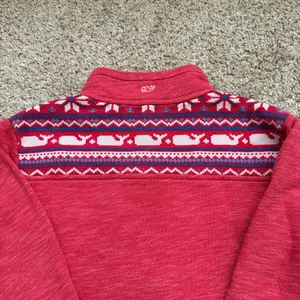 Vineyard Vines Women’s Pink Whale Fair Isle Pullover  thumbnail 10