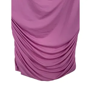 NWT Abercrombie & Fitch Womens Pink Draped Off Shoulder Ruched Top Size Large thumbnail 8