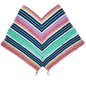 Tommy Bahama S/M Colorful Striped Handkerchief Hem Midi Scarf Dress Beach Resort thumbnail 6