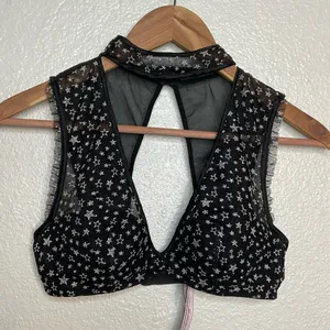 Victoria’s Secret Embroidered Stars Choker Plunge Bra thumbnail 2