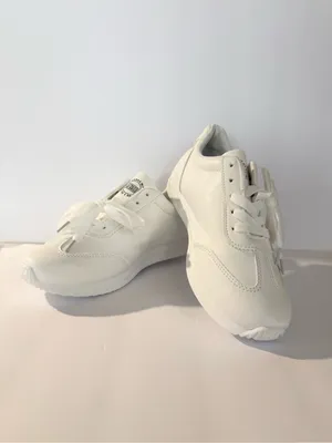 New Women White Leather Casual Shoes Low Top Sneakers Size EU 36 / US 6 No Box thumbnail 6