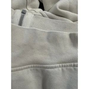 Lululemon Womens Scuba Full-Zip Cropped Hoodie Cream White Size 10 Thumbhole thumbnail 7