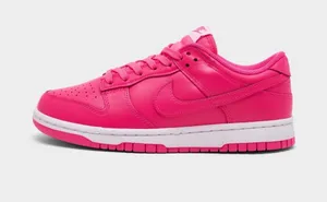 Nike Women's Hot Pink Low-Top Leather Sneaker thumbnail 1