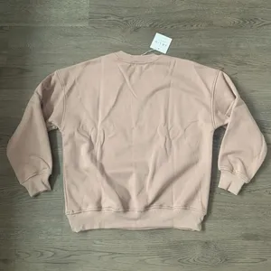 Le Lis Happy Days Only Embroidered Fleece Sweatshirt NWT S Oversized Cocoa Brown thumbnail 4