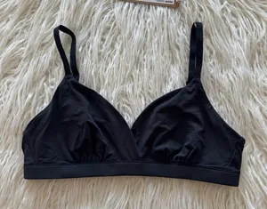 Skims Fits Everybody Crossover Bralette Onyx Size Small thumbnail 1