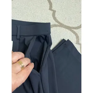 HALARA black Cropped Wide Leg Pleated Pull On Pants XL NWT Pockets 02820584 thumbnail 14