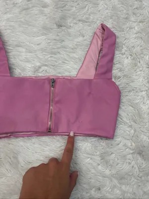 Edikted Pink Square-Neck Crop Top - Women's Sleeveless Bralette thumbnail 3