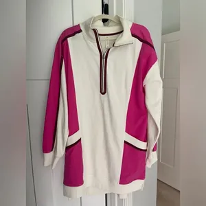 Daily Practice by Anthropologie Sporty Colorblock‎ Twofer Mini Dress Pink thumbnail 4
