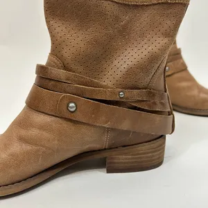 Marc Fisher Brown Ankle Leather Booties size 6M thumbnail 6