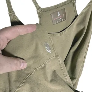 FREE PEOPLE Movement Women’s Hotshot Romper Tan size medium thumbnail 3