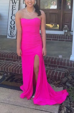Prom Dresss Pink Size 4 thumbnail 1