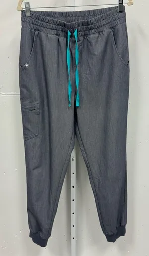 Figs Women's Zamora High Waisted Jogger Scrub Pants W20SW2028 Heather Gray‎ Med thumbnail 1