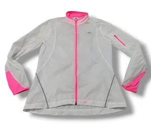 Adidas Jacket Size Small Semi-Sheer Windbreaker Jacket Running Athleisure Flaws thumbnail 1