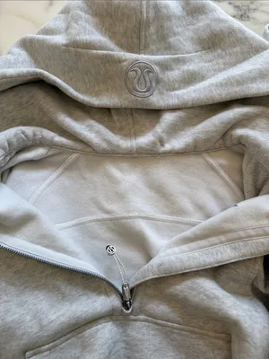 NWOT Lululemon x New York Rangers sz L Scuba Oversized Funnel Neck Half-Zip thumbnail 8