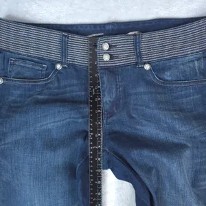 Seven7 Jeans Women 12‎ Blue Dark Wash Embellished Waistband Stretch Bootcut Y2K thumbnail 11