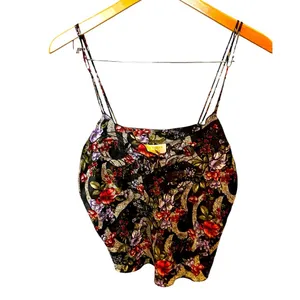 Victoria's Secret Vintage Floral Satin Cami Tank Top 90s Y2K Sleepwear S thumbnail 2