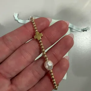 ENewton cross & pearl bracelet thumbnail 2