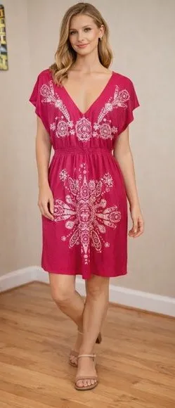 Venus Dress/Cover up. great for over bathing suit or cute summer dress. Size M thumbnail 1