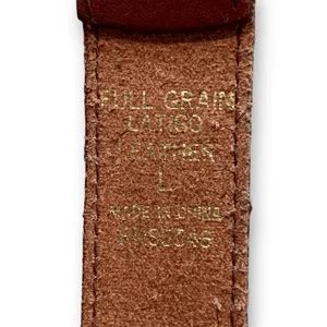 Vintage Latigo Leather Concho Belt Western Cowgirl Rodeo Ranch Brown‎ Size Large thumbnail 7