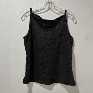 Vintage Y2K Fashion Bug tank top‎ Size Large Black Sparkles Party Zebra Print thumbnail 2