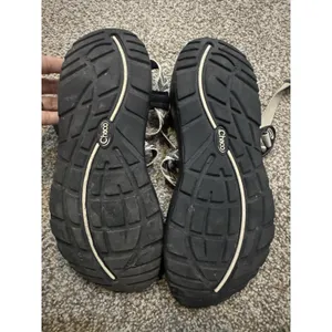 Chaco ZX/1 Yampa Black/White Adjustable Print Toe Loop Sport Sandals Women's 9 thumbnail 3