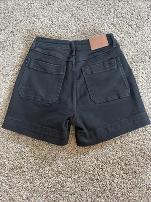 Judy Blue Black High-Waist Button-Front Shorts thumbnail 4