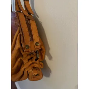 Earthbags Fred Salerno Perforated Brown Leather Purse Boho Shoulder Bag Vintage thumbnail 5
