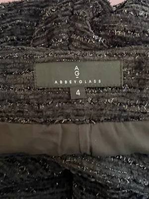 Abbey Glass Carter Boucle Tweed Wide‎ Leg Trouser thumbnail 5
