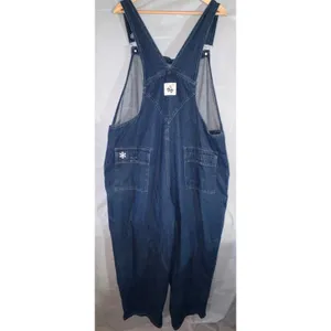 Vintage Disney Winnie the Pooh Eeyore Denim Overalls Blue Snowflake Embroidered thumbnail 2