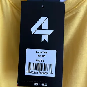 NWT FOUR LAPS Yellow Tank Top Size Large thumbnail 9