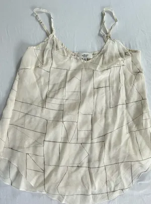 Wilfred Beige Silk Top thumbnail 1
