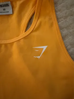 Gymshark Orange active racerback cropped tank thumbnail 2
