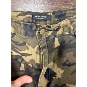 American Bazi Camo Cargo Pants Women's Medium Wide Leg Y2K Utility thumbnail 2