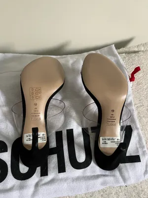 NWT Schutz Ariella Heel in Black & Transparente High Heels thumbnail 5