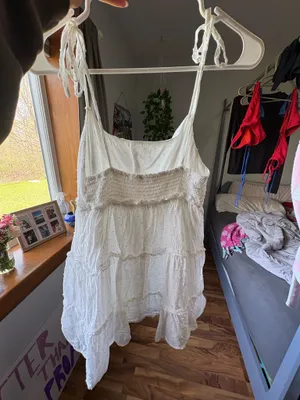 Altar'd State Babydoll Dress White thumbnail 2