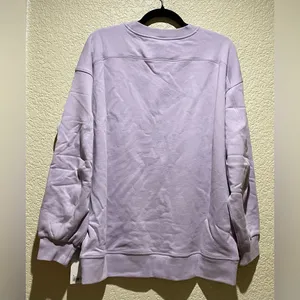 Lululemon NWT Perfectly Oversized Crewneck Sweatshirt Lilac Smoke Size 6 graphic thumbnail 5