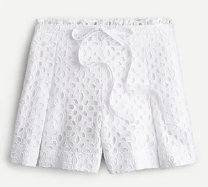 J. Crew Belair White Eyelet Lace Shorts thumbnail 2