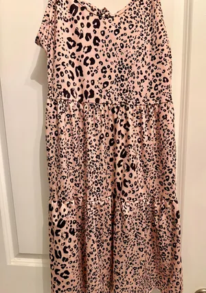 NWOT Lune Leopard Print Cami Dress Size Large thumbnail 2